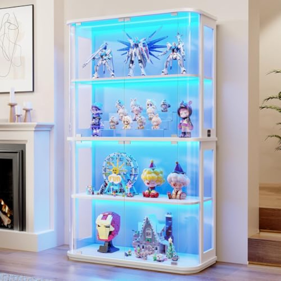 Glass Cabinet Display - خزانة عرض مستديرة للاستخدام في متاجر