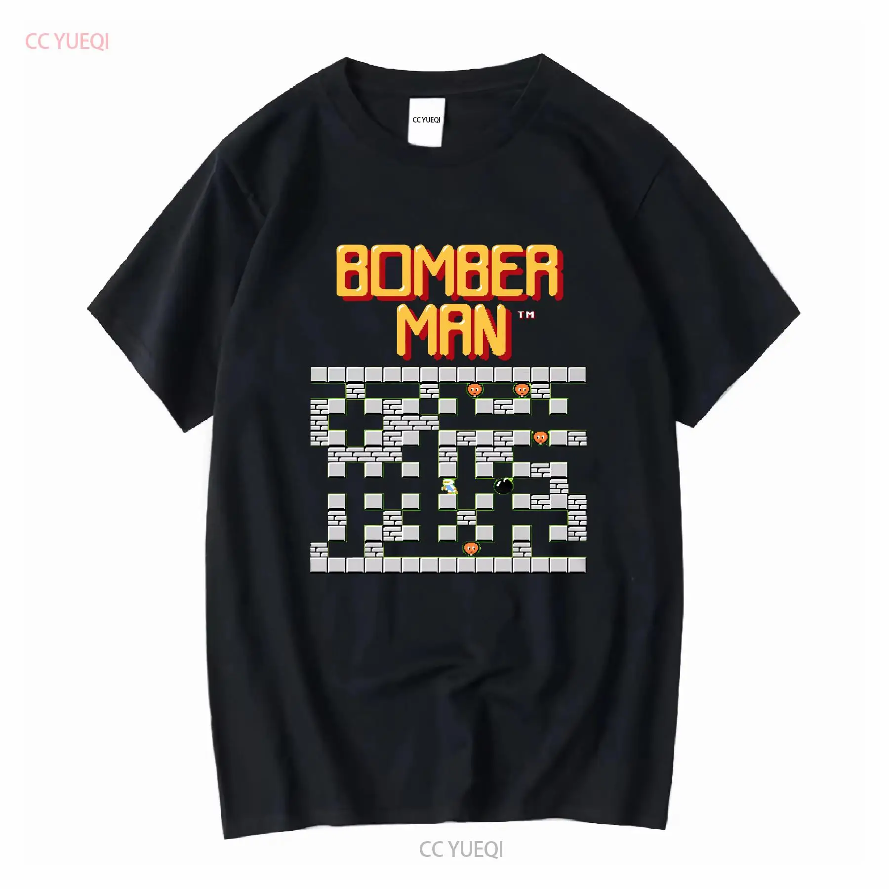 Arcade No - تي شيرت Bomberman المرحلة 1 بشعار