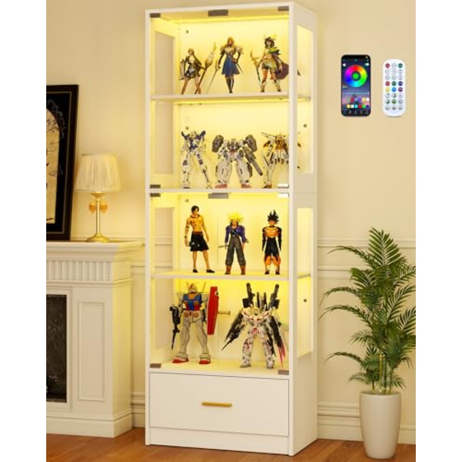 Glass Cabinet Display - خزانة عرض زجاجية بأبواب - خزانة
