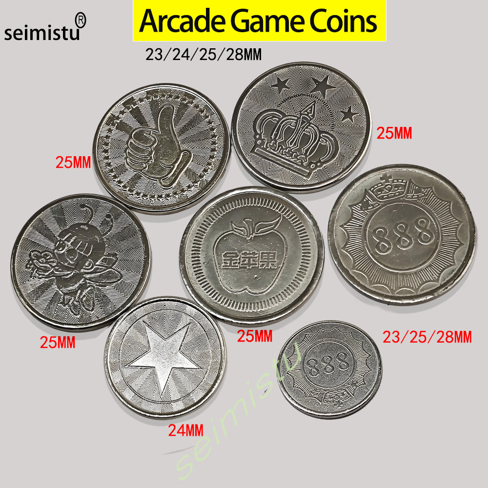 Vending Arcade Games - 100 قطعة الفولاذ المقاوم للصدأ 23/24/25