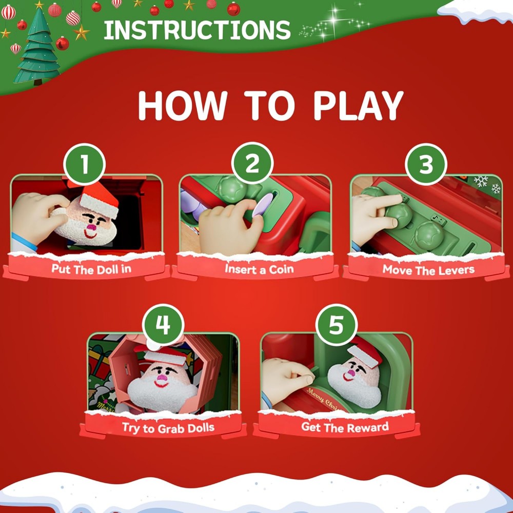 آلة مخلب عيد الميلاد للأطفال ، - مراجعة Arcade Toy Claw Vending Machine وسعره