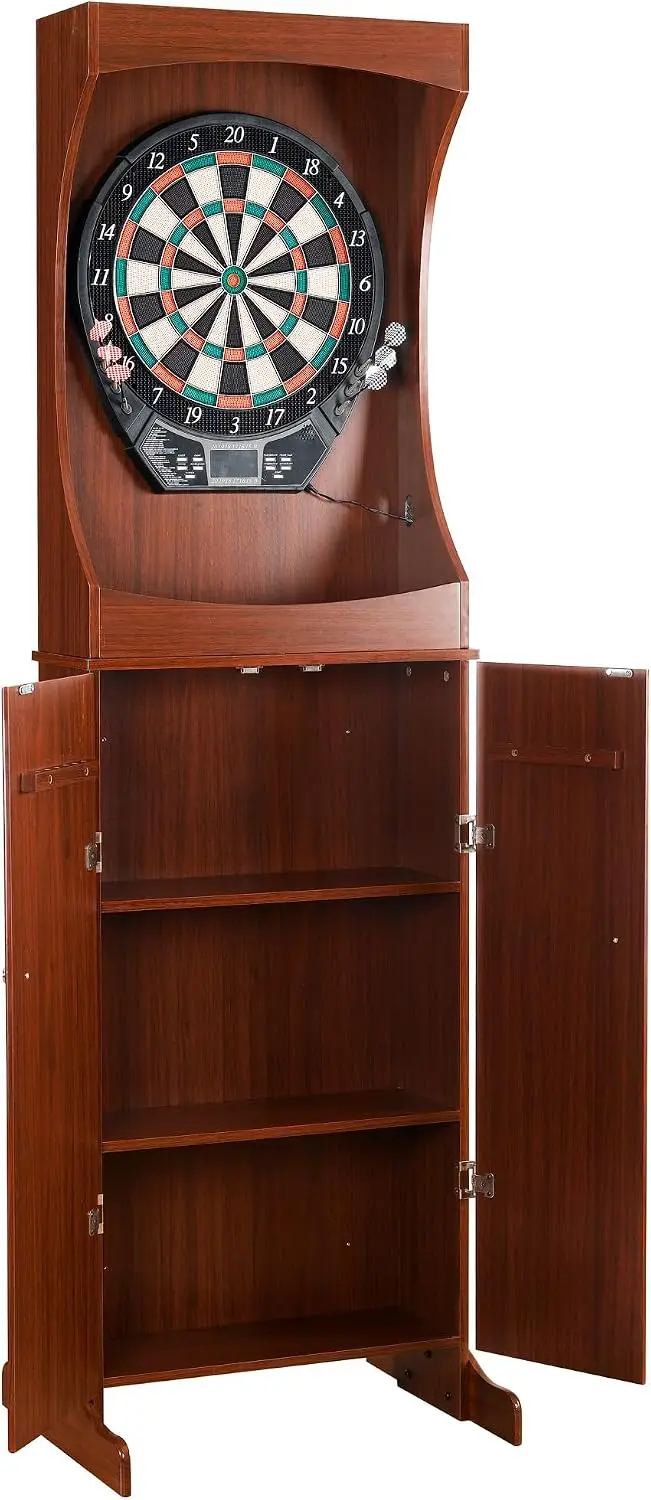 مجموعة خزانة لوحة السهام الإلك - مراجعة Electronic Dartboard Cabinet وسعره
