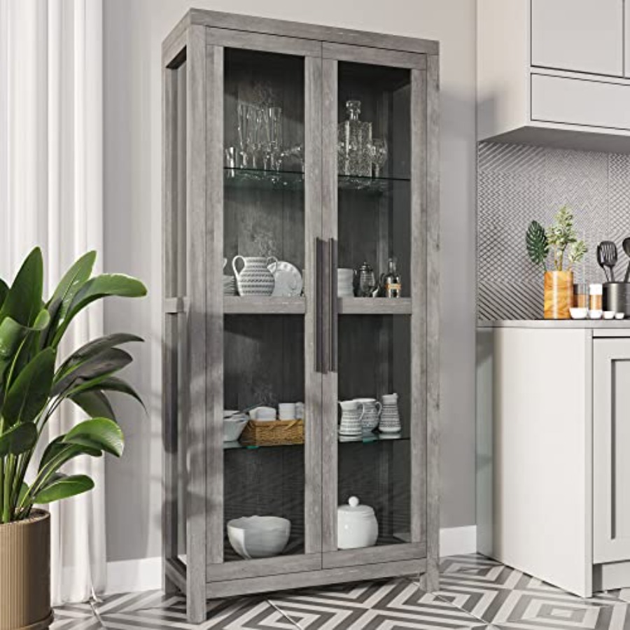 خزانة عرض زجاجية أفالون 68 لغر - مراجعة Glass Cabinet Display وسعره
