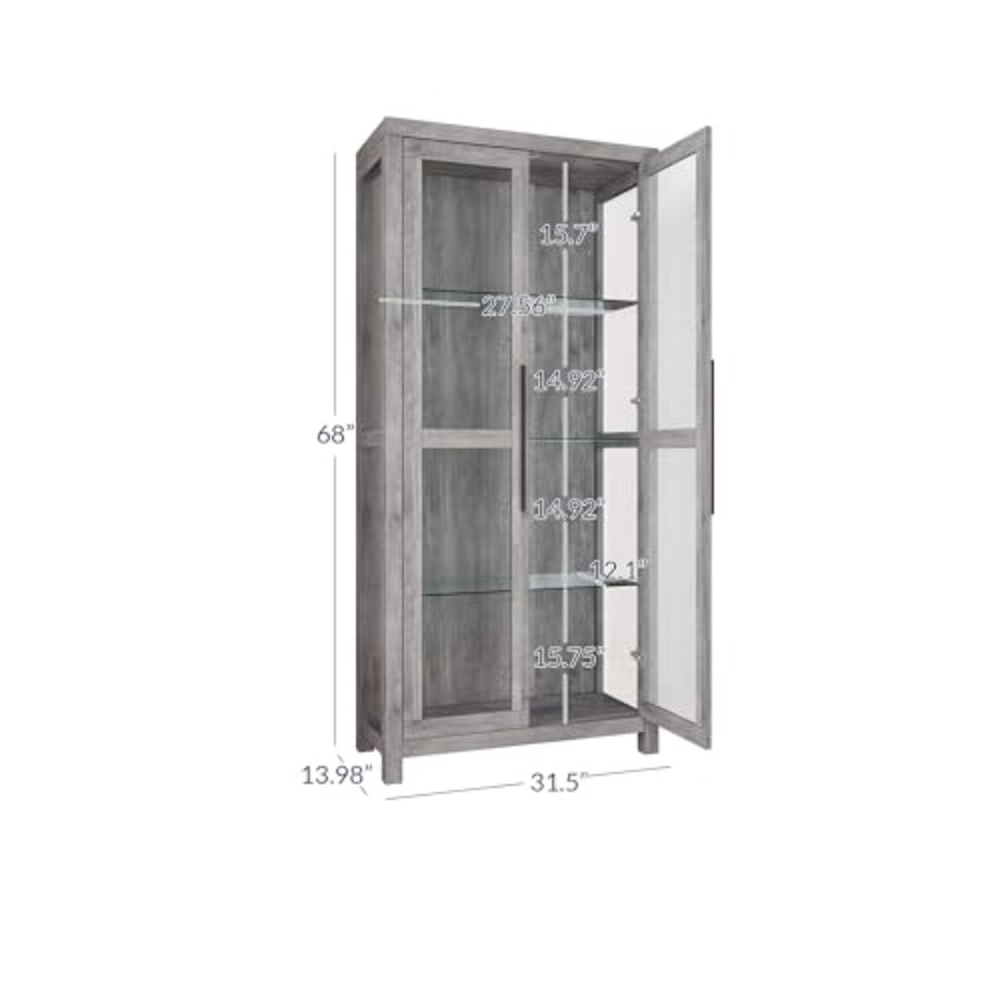خزانة عرض زجاجية أفالون 68 لغر - مراجعة Glass Cabinet Display وسعره