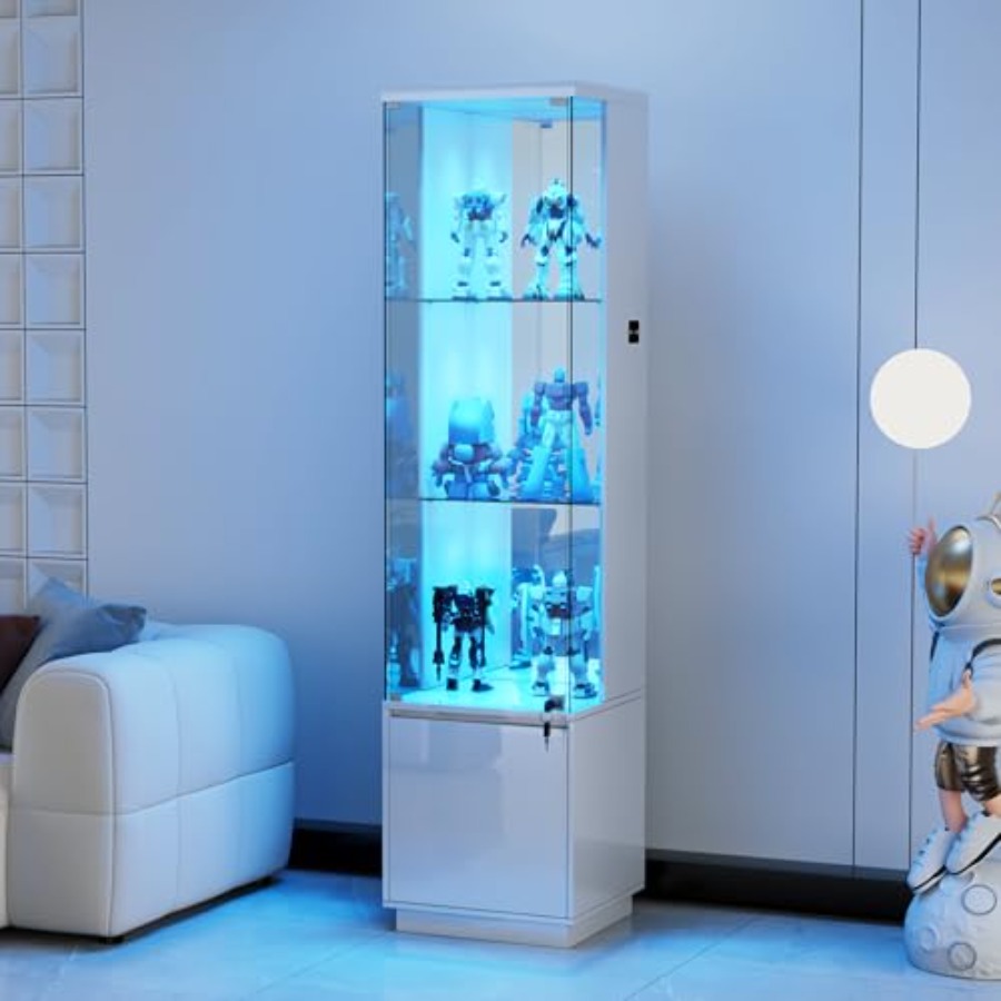 خزانة عرض زاوية لغرفة المعيشة، - مراجعة Glass Cabinet Display وسعره