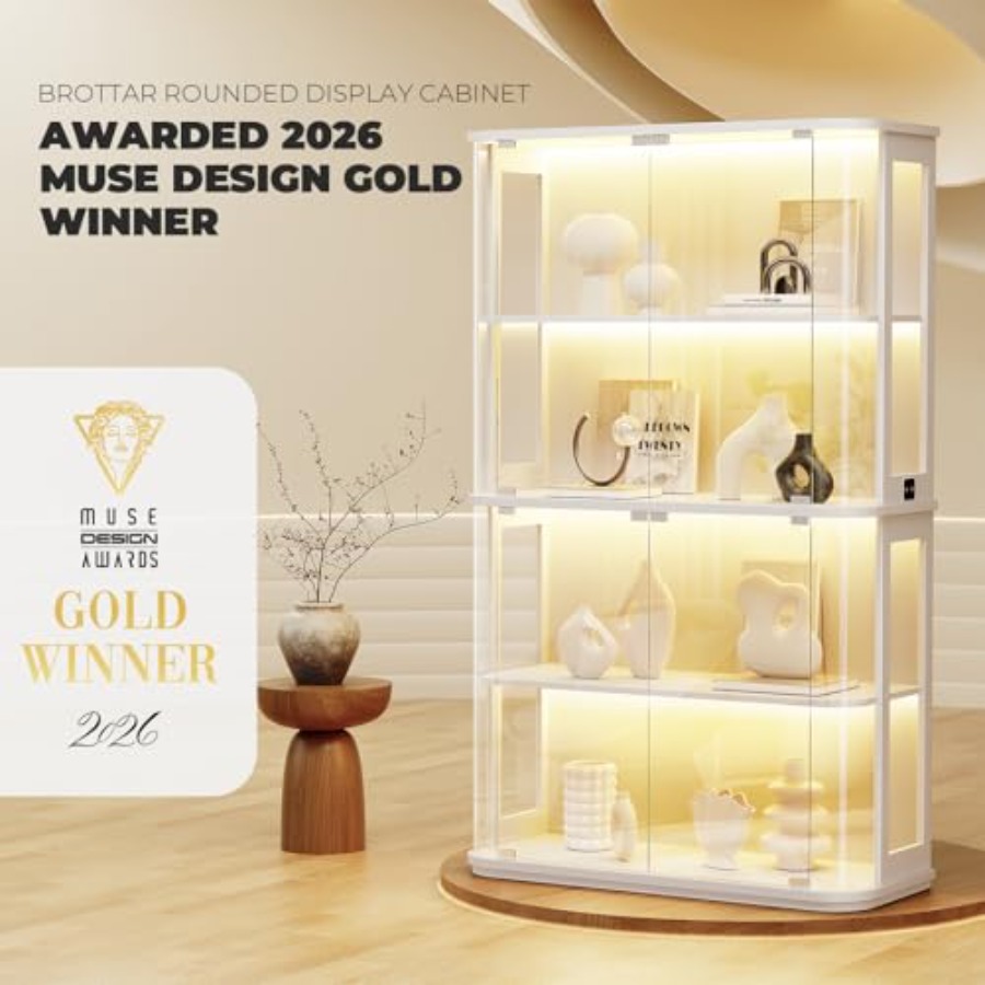 خزانة عرض مستديرة للاستخدام في - مراجعة Glass Cabinet Display وسعره