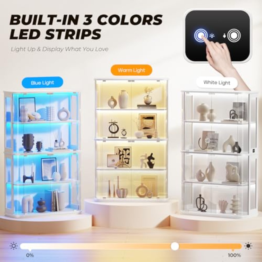 خزانة عرض مستديرة للاستخدام في - مراجعة Glass Cabinet Display وسعره