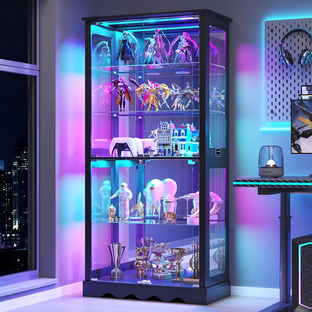 خزانة عرض زجاجية بـ 6 طبقات، خ - مراجعة Glass Cabinet Display وسعره