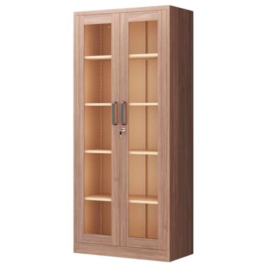 خزانة عرض بأبواب زجاجية للمنزل - مراجعة Glass Cabinet Display وسعره