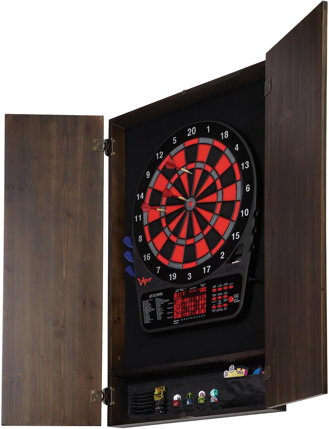 ^مجموعة فيبر متروبوليتان من ال - مراجعة Electronic Dartboard Cabinet وسعره