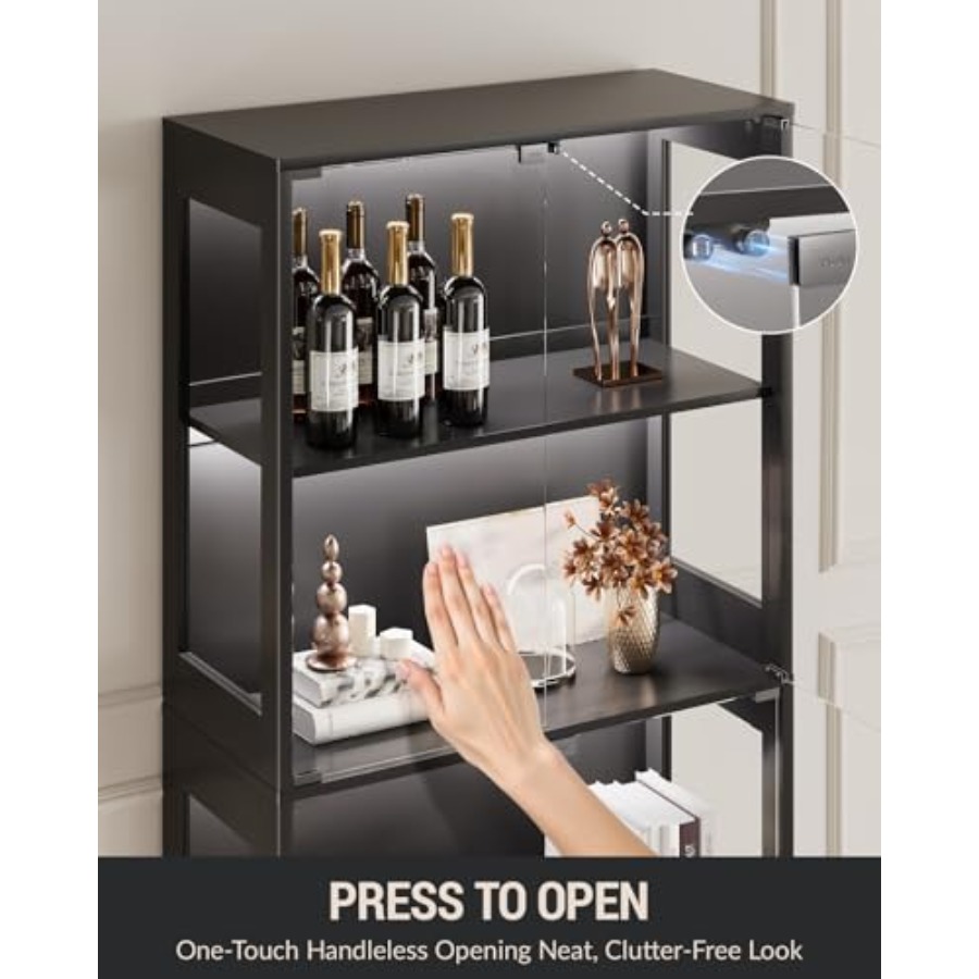 خزانة عرض زجاجية بأبواب للمقتن - مراجعة Glass Cabinet Display وسعره