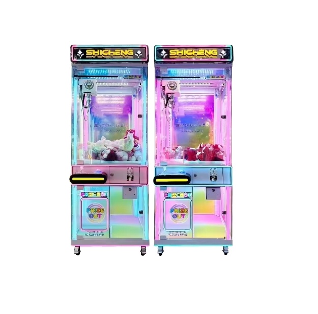 الجملة عملة تعمل لعبة بيع ممر  - مراجعة Arcade Toy Claw Vending Machine وسعره